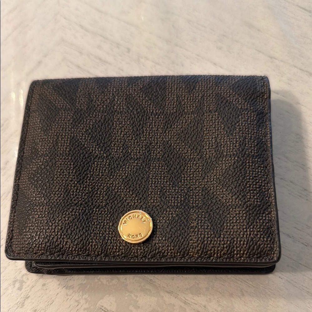 Michael Kors Textured Black Card Holder